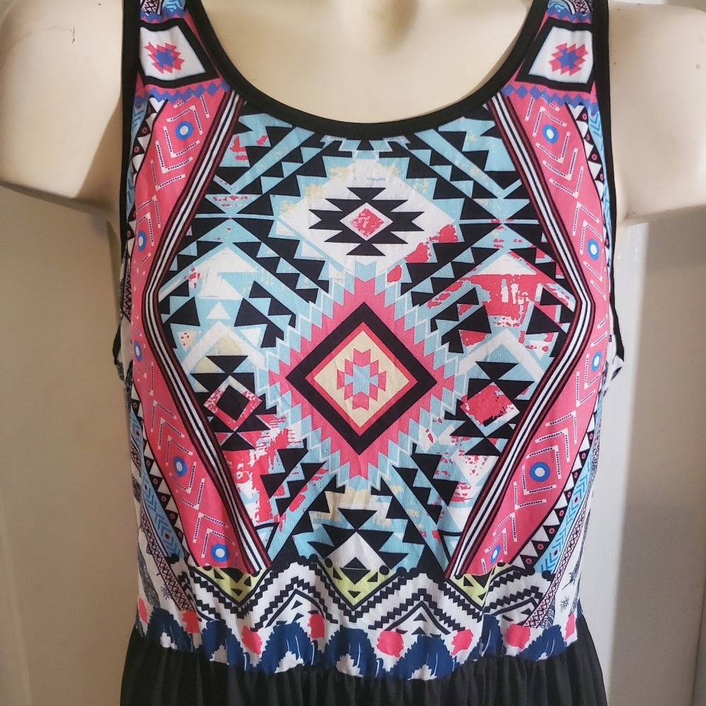 Tribal print Maxi dress by Sherona, Size Medium - Picture 6 of 6